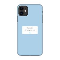 CaseCompany Reminder: Volledig geprint iPhone 11 Hoesje