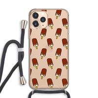 CaseCompany Yummy: iPhone 11 Pro Transparant Hoesje met koord