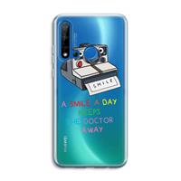 CaseCompany Smile: Huawei P20 Lite (2019) Transparant Hoesje