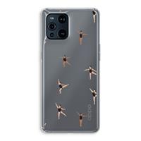 CaseCompany Dancing #1: Oppo Find X3 Pro Transparant Hoesje