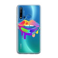 CaseCompany Lip Palette: Huawei P20 Lite (2019) Transparant Hoesje