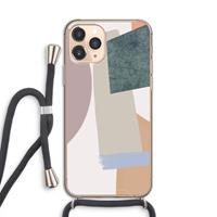 CaseCompany Lindo: iPhone 11 Pro Transparant Hoesje met koord