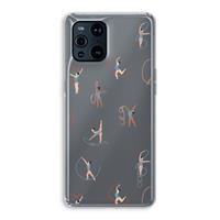CaseCompany Dancing #3: Oppo Find X3 Pro Transparant Hoesje