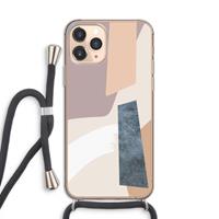 CaseCompany Luca: iPhone 11 Pro Transparant Hoesje met koord