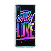 CaseCompany Only Love: Huawei P20 Lite (2019) Transparant Hoesje