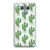 CaseCompany Cactus Lover: LG G6 Transparant Hoesje