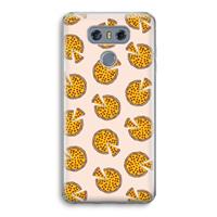 CaseCompany You Had Me At Pizza: LG G6 Transparant Hoesje