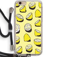 CaseCompany When Life Gives You Lemons...: iPhone 6 PLUS / 6S PLUS Transparant Hoesje met koord