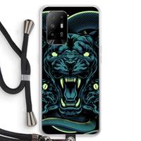 CaseCompany Cougar and Vipers: Oppo A95 5G Transparant Hoesje met koord