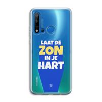 CaseCompany Laat de zon in je hart: Huawei P20 Lite (2019) Transparant Hoesje