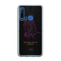 CaseCompany Praying For My Haters: Huawei P20 Lite (2019) Transparant Hoesje