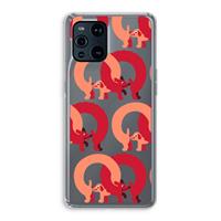 CaseCompany Dogs: Oppo Find X3 Transparant Hoesje