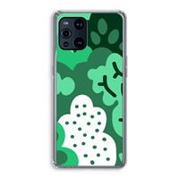 CaseCompany Bushes: Oppo Find X3 Transparant Hoesje