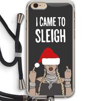 CaseCompany Came To Sleigh: iPhone 6 PLUS / 6S PLUS Transparant Hoesje met koord