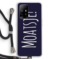 CaseCompany Moatsje!: Oppo A95 5G Transparant Hoesje met koord