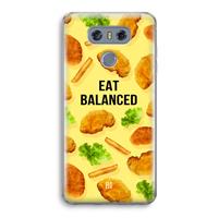 CaseCompany Eat Balanced: LG G6 Transparant Hoesje