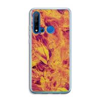 CaseCompany Eternal Fire: Huawei P20 Lite (2019) Transparant Hoesje