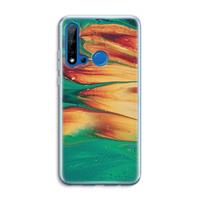 CaseCompany Green Inferno: Huawei P20 Lite (2019) Transparant Hoesje