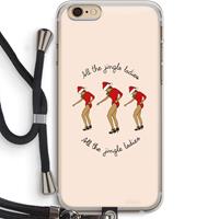 CaseCompany Jingle Ladies: iPhone 6 PLUS / 6S PLUS Transparant Hoesje met koord