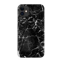 CaseCompany Zwart Marmer 2: Volledig geprint iPhone 11 Hoesje