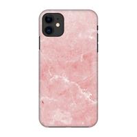 CaseCompany Roze marmer: Volledig geprint iPhone 11 Hoesje