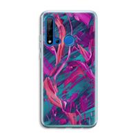 CaseCompany Pink Clouds: Huawei P20 Lite (2019) Transparant Hoesje