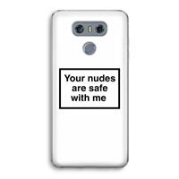 CaseCompany Safe with me: LG G6 Transparant Hoesje