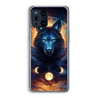 CaseCompany Wolf Dreamcatcher: Oppo Find X3 Transparant Hoesje