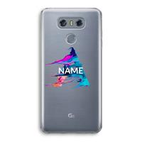 CaseCompany Abstract Spectrum: LG G6 Transparant Hoesje