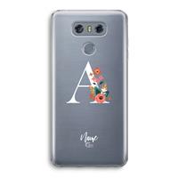 CaseCompany Pink Bouquet: LG G6 Transparant Hoesje