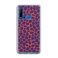 CaseCompany Purple Giraffe: Huawei P20 Lite (2019) Transparant Hoesje