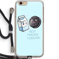 CaseCompany Best Friend Forever: iPhone 6 PLUS / 6S PLUS Transparant Hoesje met koord