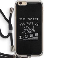CaseCompany Risk loss: iPhone 6 PLUS / 6S PLUS Transparant Hoesje met koord