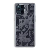CaseCompany Moroccan Print: Oppo Find X3 Transparant Hoesje
