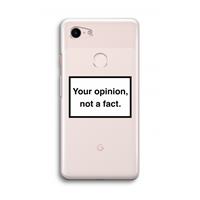 CaseCompany Your opinion: Google Pixel 3 Transparant Hoesje
