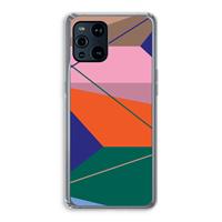 CaseCompany Gestalte 1: Oppo Find X3 Transparant Hoesje