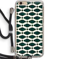 CaseCompany Moroccan tiles: iPhone 6 PLUS / 6S PLUS Transparant Hoesje met koord