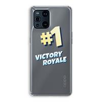 CaseCompany Victory Royale: Oppo Find X3 Transparant Hoesje