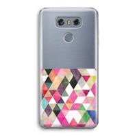 CaseCompany Gekleurde driehoekjes: LG G6 Transparant Hoesje