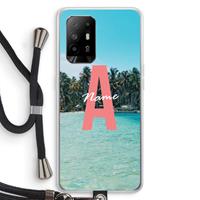 CaseCompany Pacific Dream: Oppo A95 5G Transparant Hoesje met koord