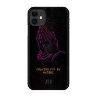 CaseCompany Praying For My Haters: Volledig geprint iPhone 11 Hoesje