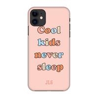 CaseCompany Cool Kids Never Sleep: Volledig geprint iPhone 11 Hoesje