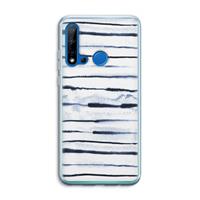 CaseCompany Ink Stripes: Huawei P20 Lite (2019) Transparant Hoesje