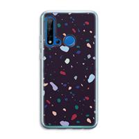 CaseCompany Dark Rounded Terrazzo: Huawei P20 Lite (2019) Transparant Hoesje