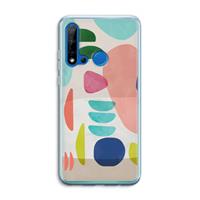 CaseCompany Bold Rounded Shapes: Huawei P20 Lite (2019) Transparant Hoesje
