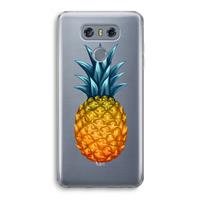 CaseCompany Grote ananas: LG G6 Transparant Hoesje