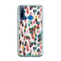 CaseCompany Tropical Dots: Huawei P20 Lite (2019) Transparant Hoesje