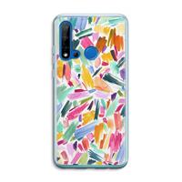 CaseCompany Watercolor Brushstrokes: Huawei P20 Lite (2019) Transparant Hoesje