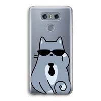 CaseCompany Cool cat: LG G6 Transparant Hoesje