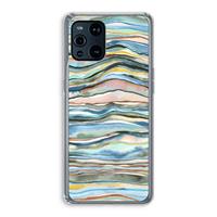 CaseCompany Watercolor Agate: Oppo Find X3 Pro Transparant Hoesje